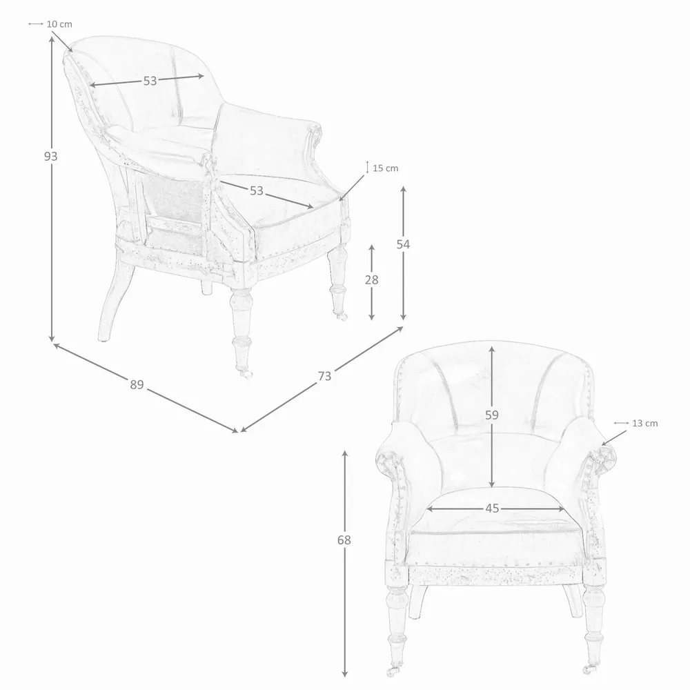 Armchairs - Cognac brown leather armchair - ANGEL CERDÁ