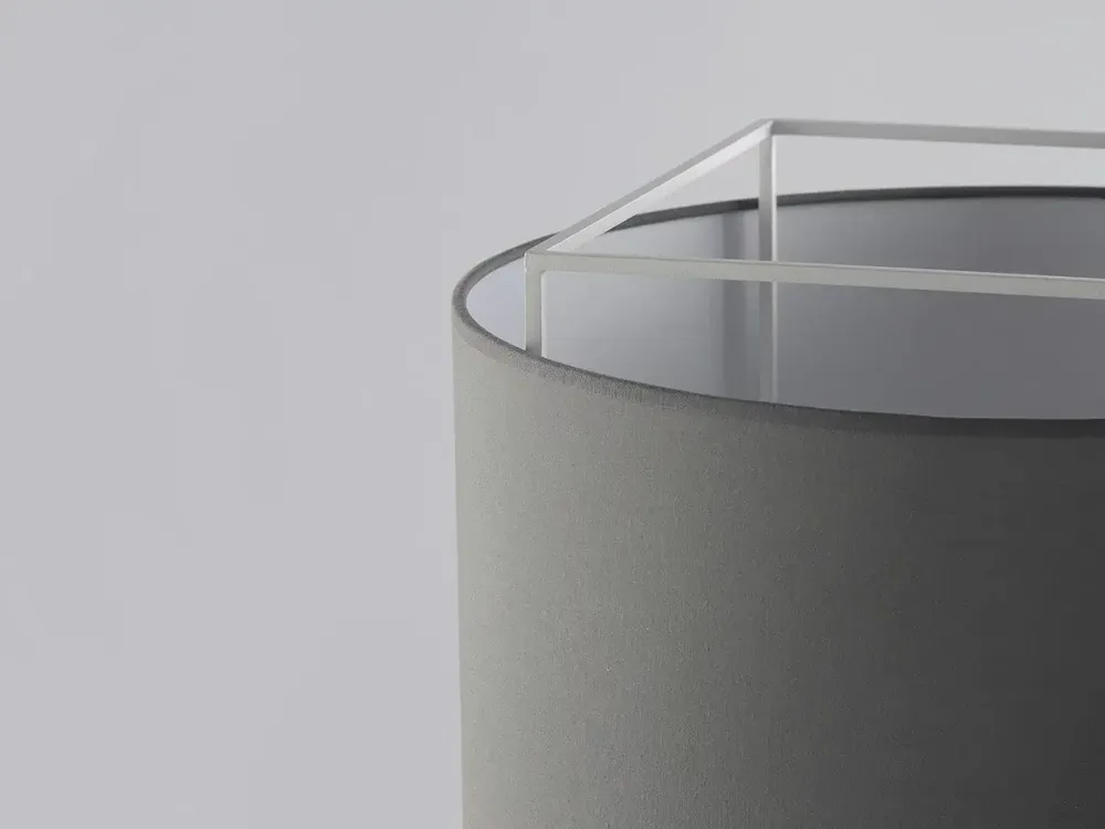 Wall lamps - LEWIT wall lamp in black or white and cotonet lampshade - LUXCAMBRA