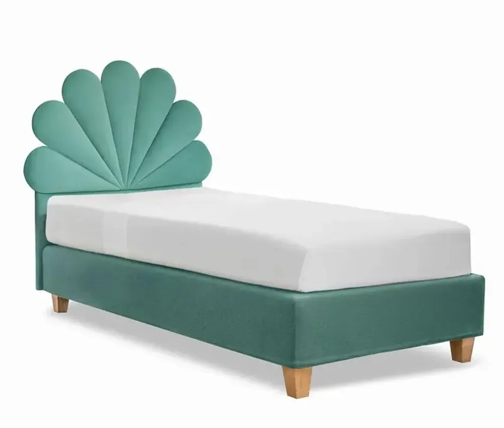 Chambres d'enfants - Seashell Mermaid Upholstered Bed - BLUE BEAR