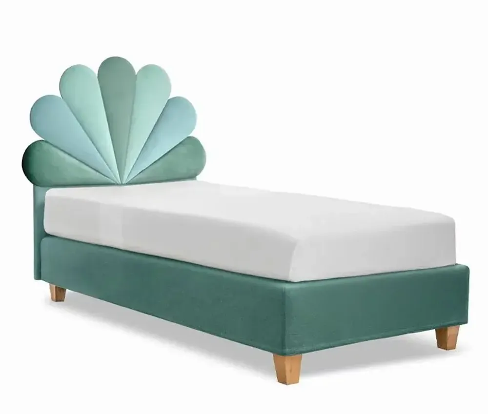 Chambres d'enfants - Seashell Mermaid Upholstered Bed - BLUE BEAR