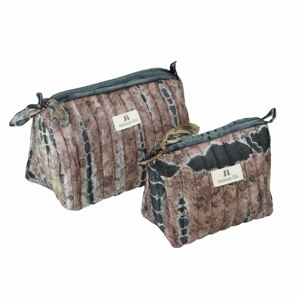 Pochettes - Trousses de toilette et vanity en soie upcyclés - MAISON LILO