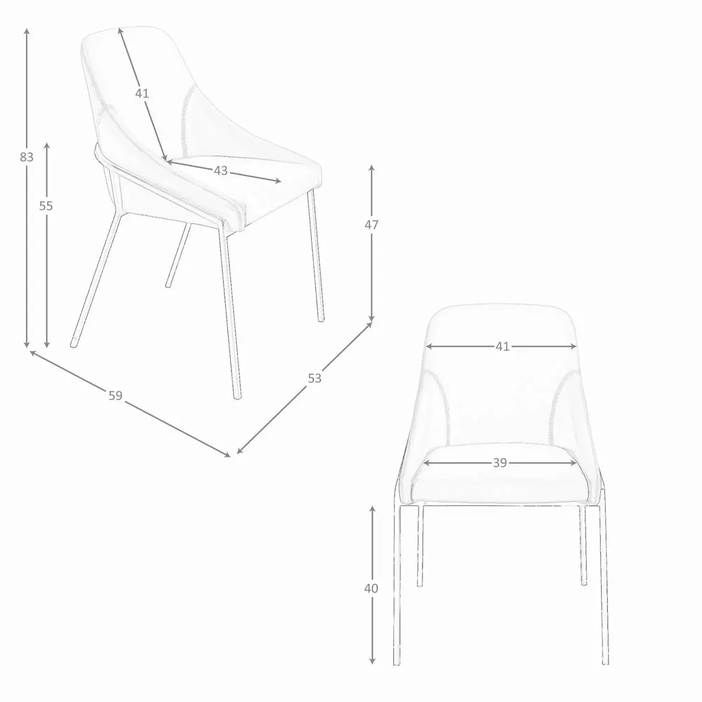 Chairs - Orange leatherette chair - ANGEL CERDÁ