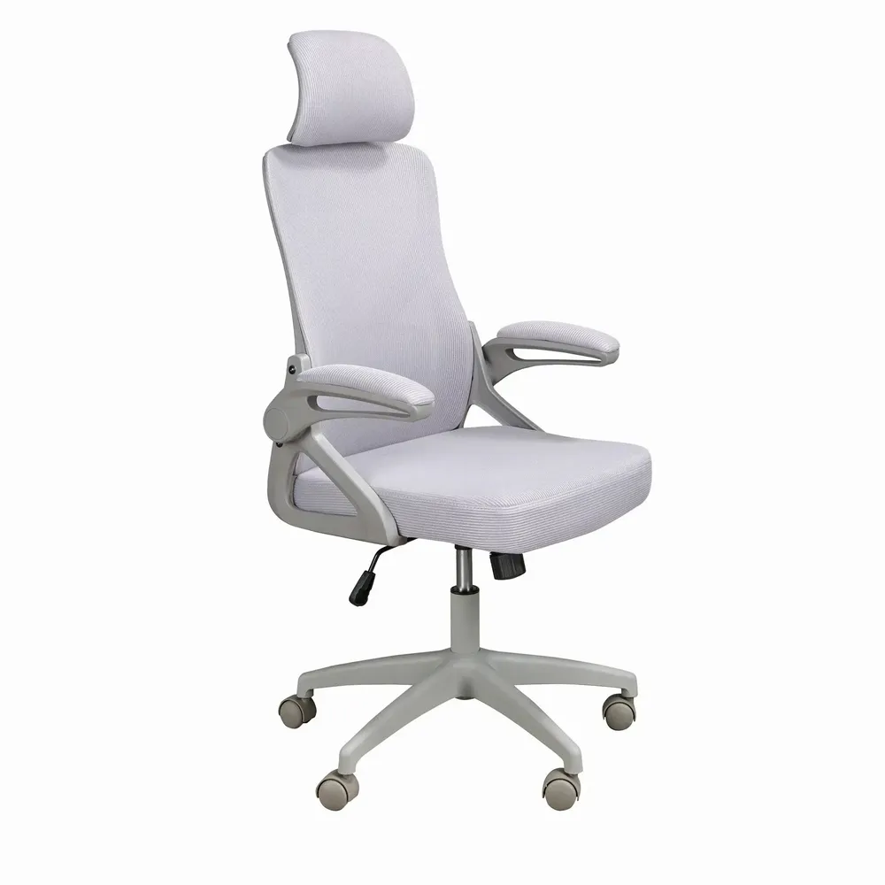 Chaises - Chaise de bureau pivotant tissu gris - ANGEL CERDÁ
