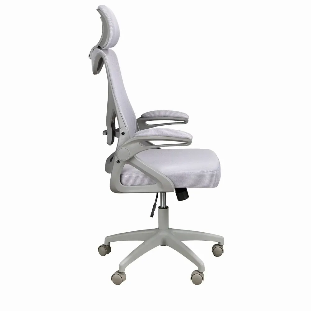 Chaises - Chaise de bureau pivotant tissu gris - ANGEL CERDÁ
