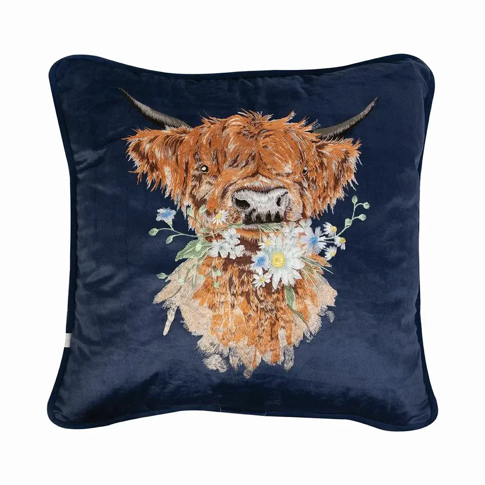 Fabric cushions - Embroidered Cushions - WRENDALE DESIGNS