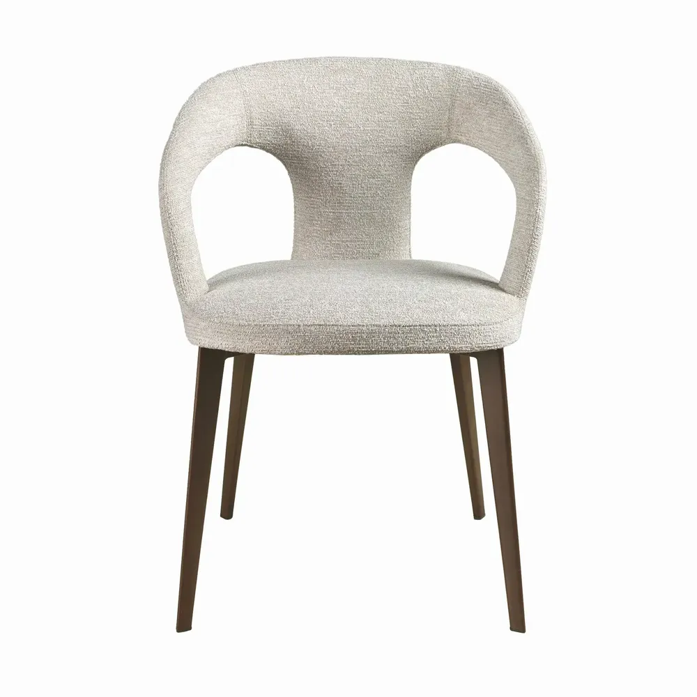 Chairs - Off-white fabric chair - ANGEL CERDÁ