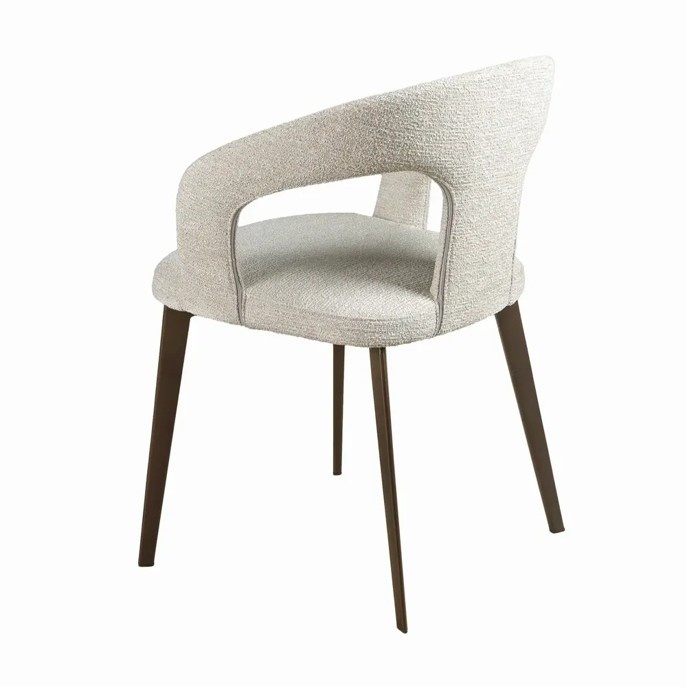 Chairs - Off-white fabric chair - ANGEL CERDÁ