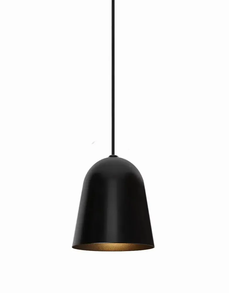 Hanging lights - LULA suspension in black with 15cm shade - LUXCAMBRA