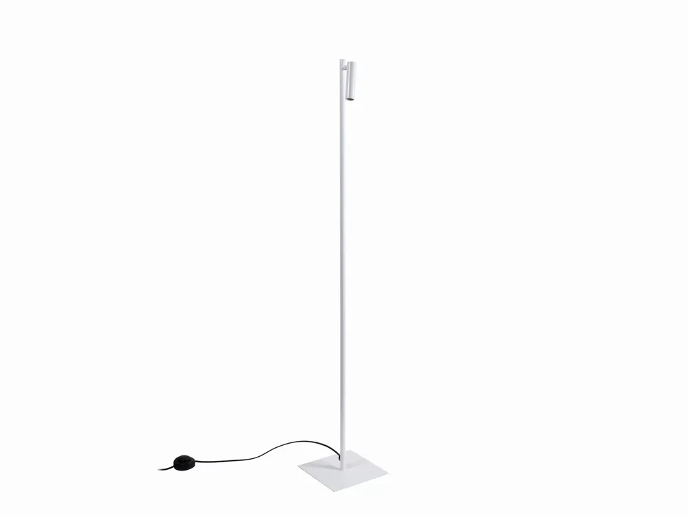 Lampadaires - MANHATTAN lampadaire de 135cm en noir, blanc ou noir et doré - LUXCAMBRA
