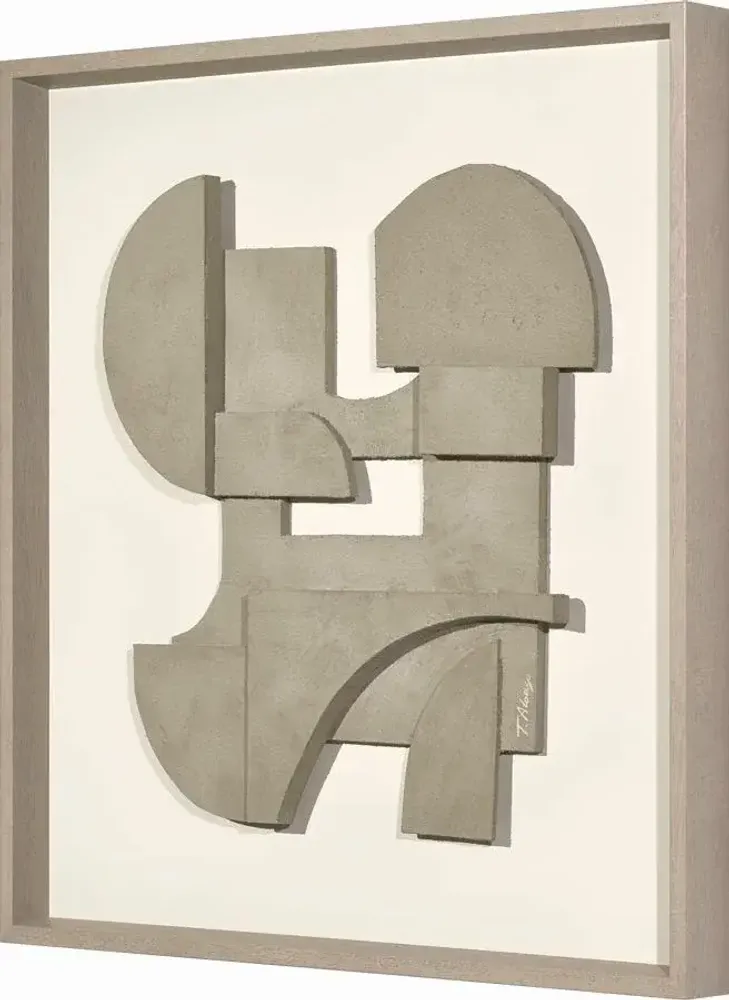 Services - 'Castle 01 Concrete' - Œuvre Originale - 70x70 cm - PERSPECTIVA 10