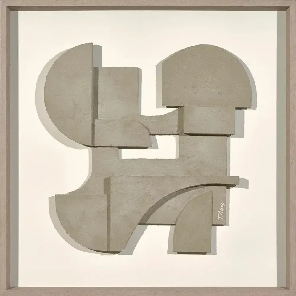 Services - 'Castle 01 Concrete' - Œuvre Originale - 70x70 cm - PERSPECTIVA 10