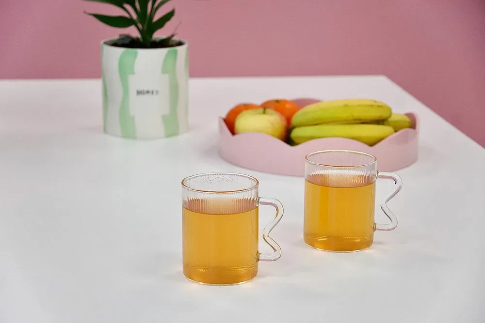 Tea and coffee accessories - Glass serene sway / set of 2 - AND NOOK