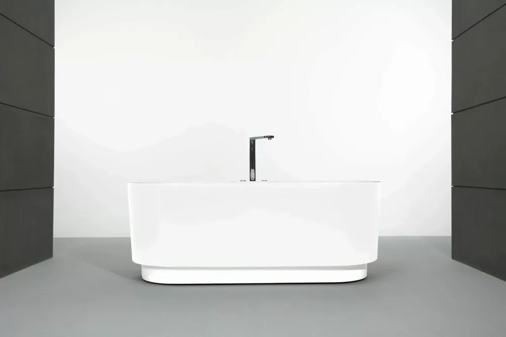 Bathtubs - UKIO WHITE Whirlpool Bathtub Bulle L. 175 x W. 75 cm, by SPALINA - SPALINA