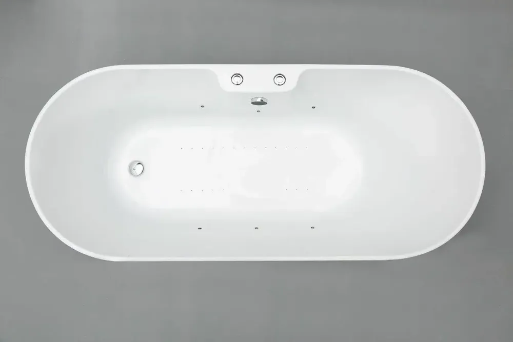 Bathtubs - UKIO WHITE Whirlpool Bathtub Bulle L. 175 x W. 75 cm, by SPALINA - SPALINA