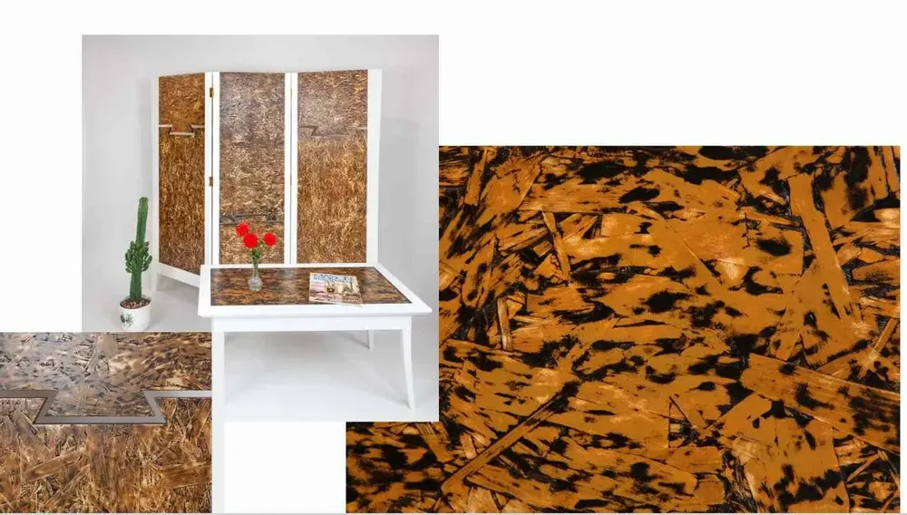 Decorative objects - Table and screen set - VITRAIL