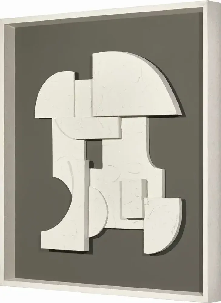 Services - 'Castle 02 Gris' - Original Painting - 70x70 cm - PERSPECTIVA 10