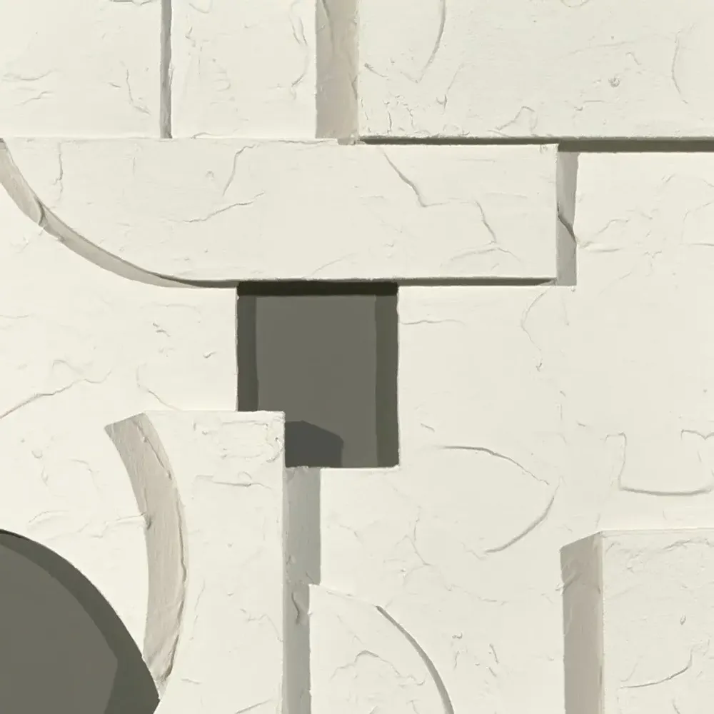 Services - 'Castle 02 Gris' - Original Painting - 70x70 cm - PERSPECTIVA 10