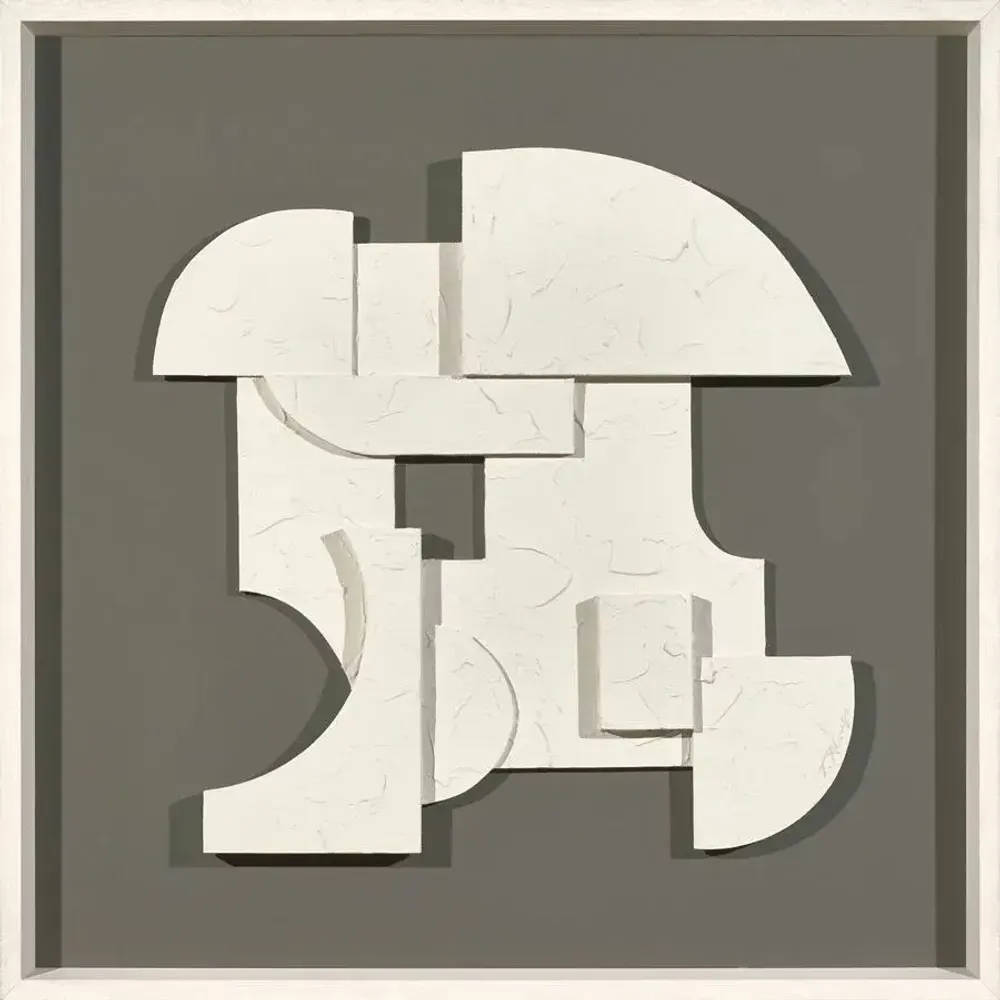 Services - 'Castle 02 Gris' - Original Painting - 70x70 cm - PERSPECTIVA 10