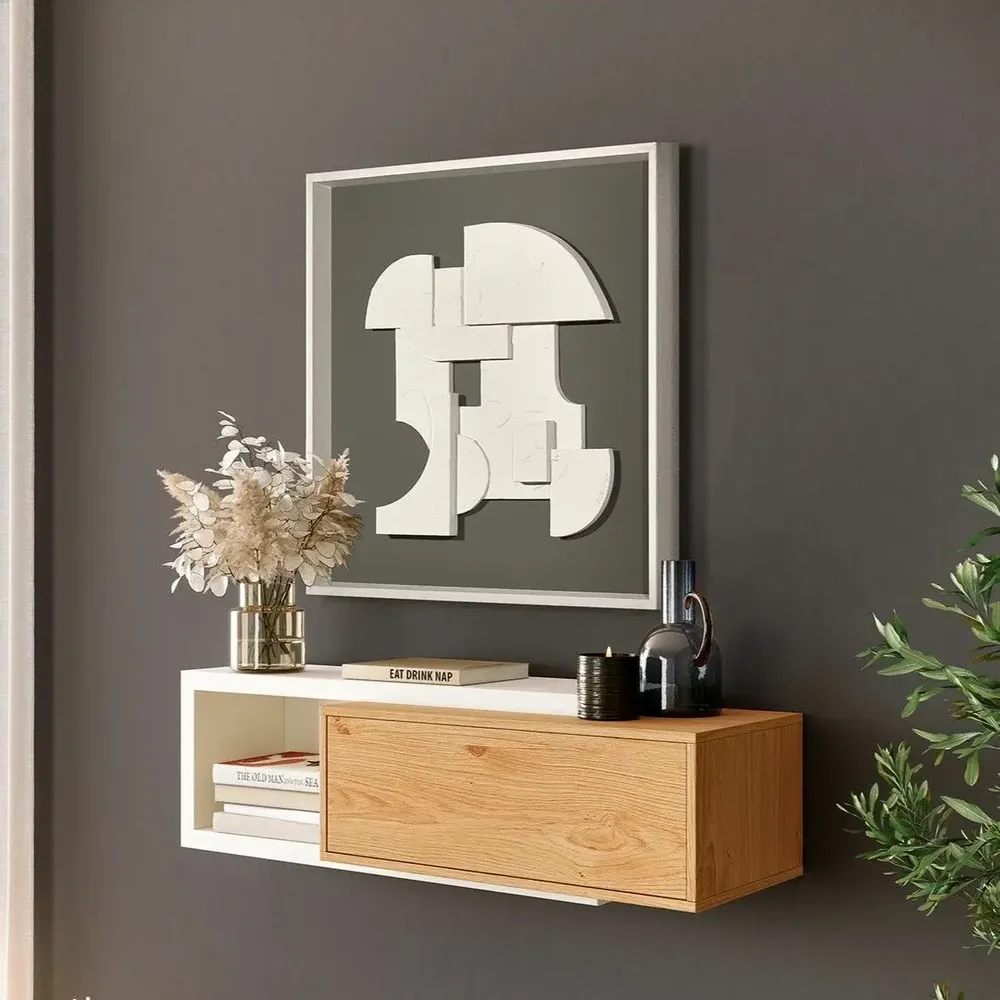 Services - 'Castle 02 Gris' - Original Painting - 70x70 cm - PERSPECTIVA 10