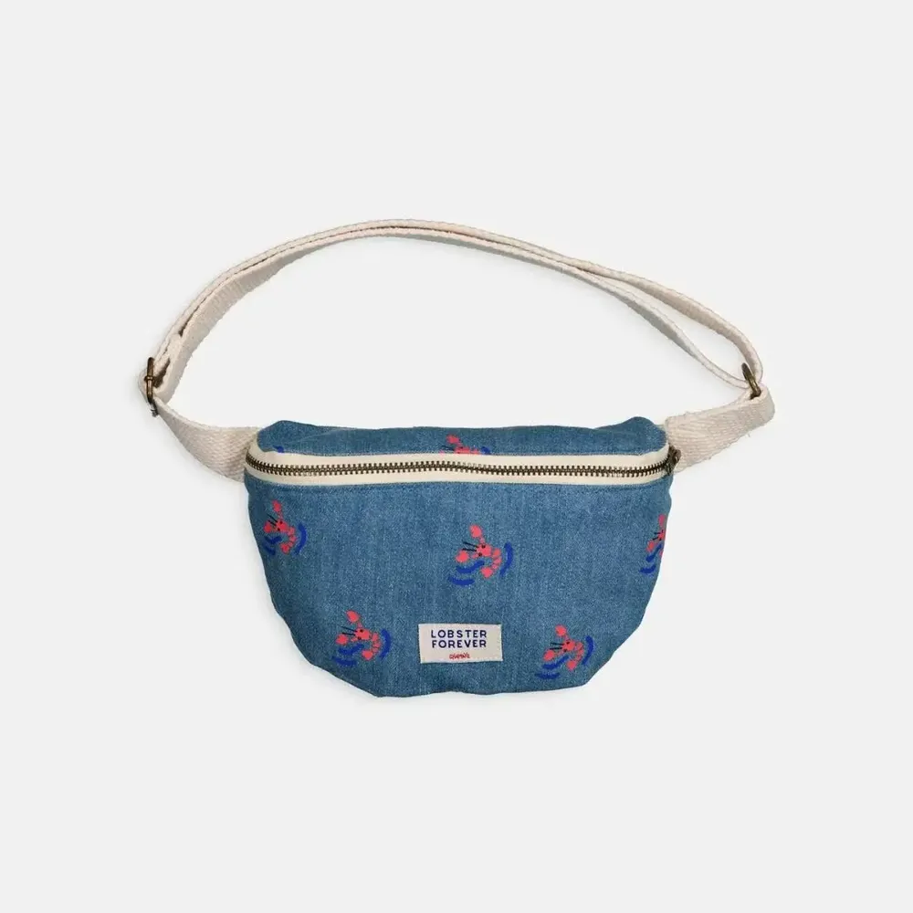 Bags and totes - Lobster Forever Denim Waist Bag - Adult and Child - CHAMAYE