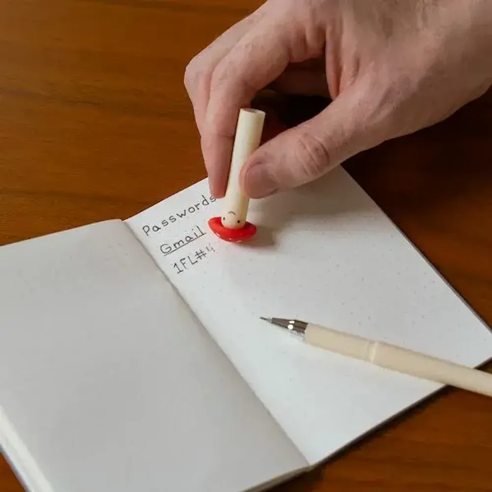 Papeterie bureau - STYLO CHAMPIGNONS EFFAÇABLE - KIKKERLAND