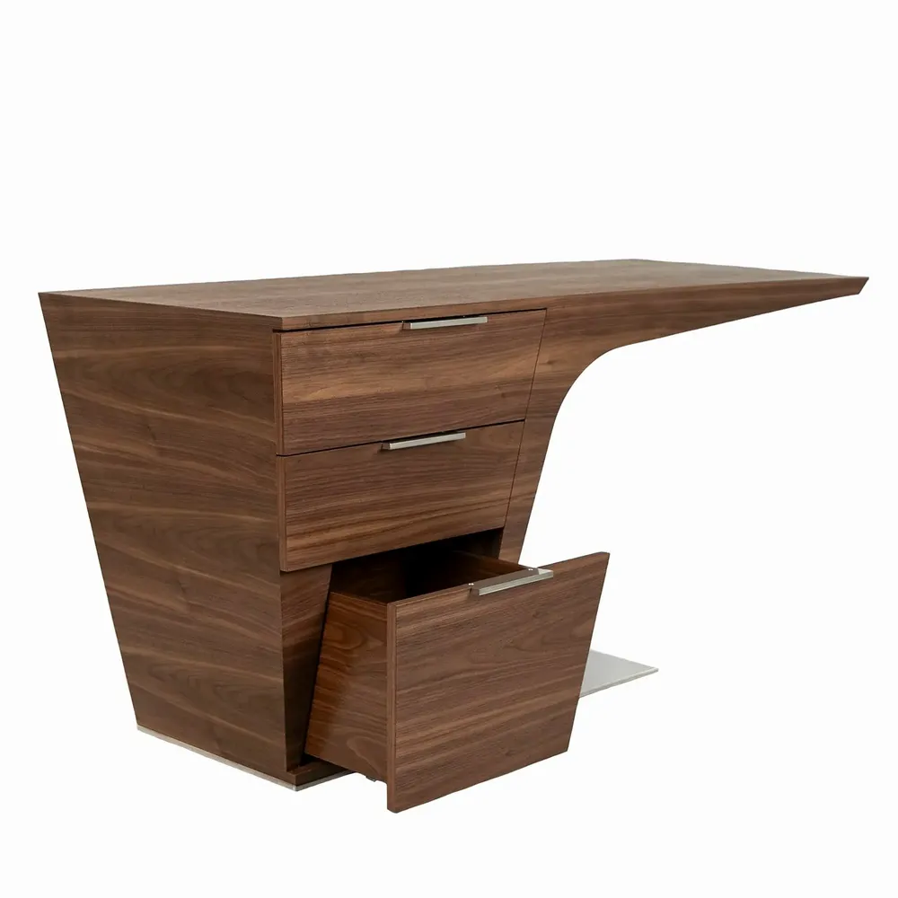 Office furniture and storage - Walnut desk - ANGEL CERDÁ
