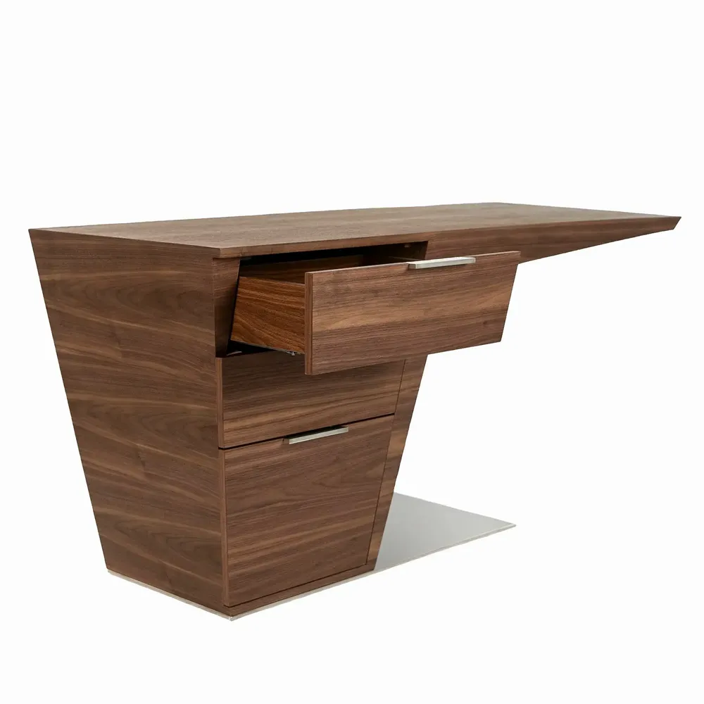 Office furniture and storage - Walnut desk - ANGEL CERDÁ