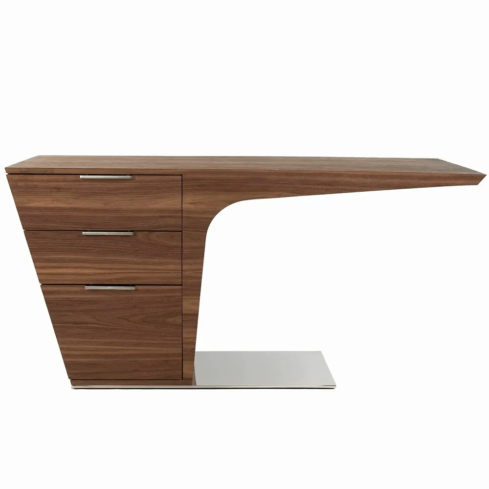 Office furniture and storage - Walnut desk - ANGEL CERDÁ