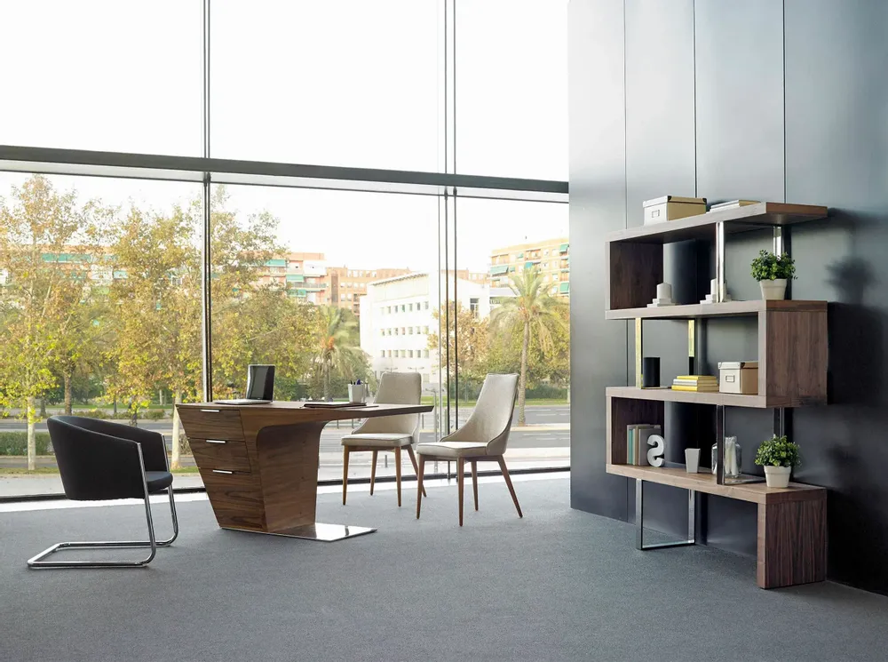 Office furniture and storage - Walnut desk - ANGEL CERDÁ