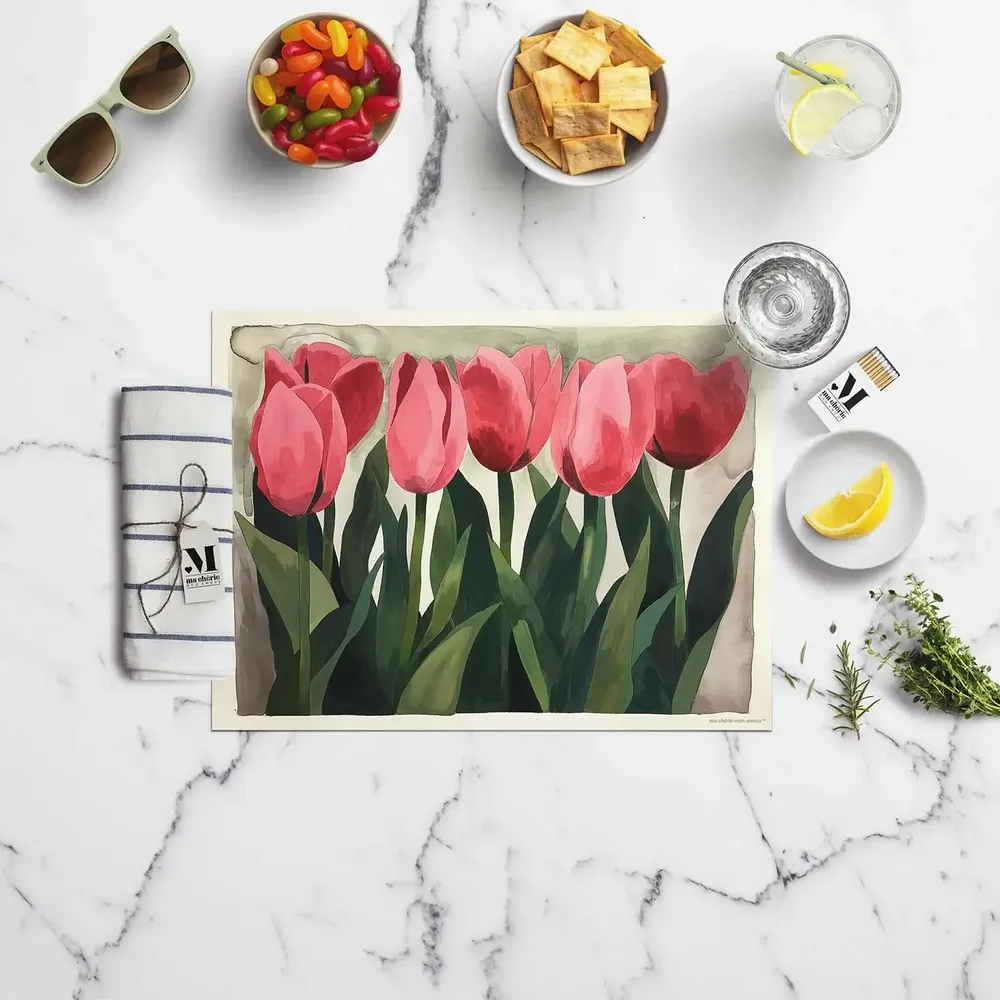 Placemats - Placemat Tulip 3 - MA CHÉRIE MON AMOUR