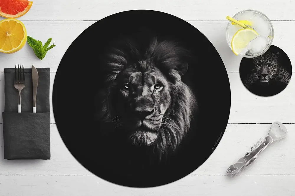 Sets de table - Set de table Lion - MA CHÉRIE MON AMOUR