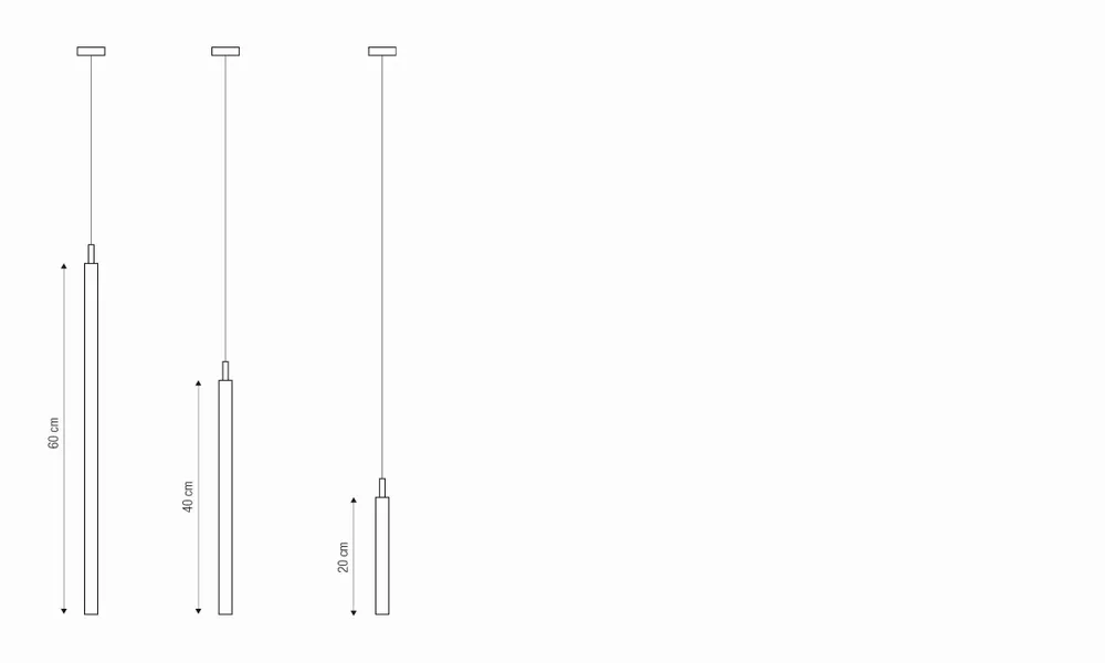 Hanging lights - MILOS hanging lamp in black or white - LUXCAMBRA