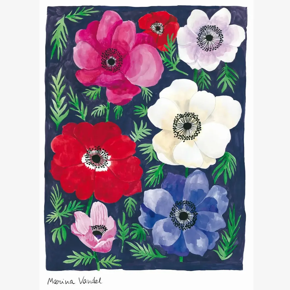 Poster - Poster Anemones - MARINA VANDEL