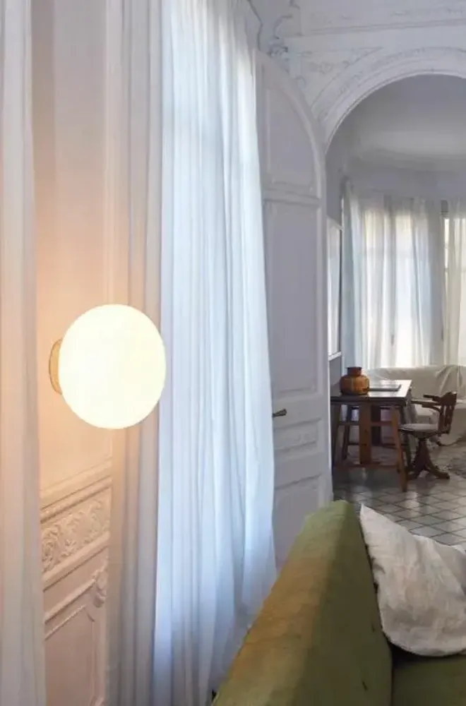 Wall lamps - MOON wall lamp in white or gold - LUXCAMBRA