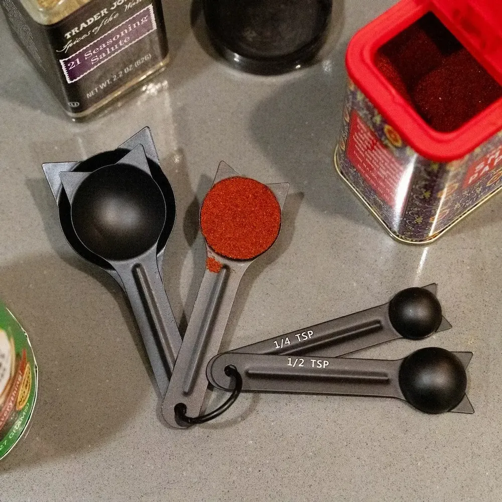 Couverts & ustensiles de cuisine - Cuillères à mesurer chats - KIKKERLAND