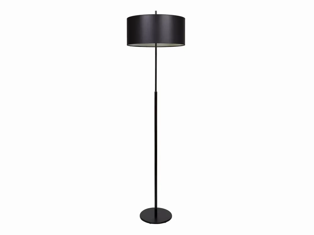 Floor lamps - NAUTIC floor lamp with white cotton or black cotton lampshade - LUXCAMBRA