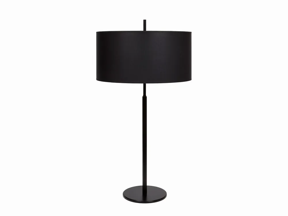 Table lamps - NAUTIC table lamp with white cotton or black cotton shade - LUXCAMBRA