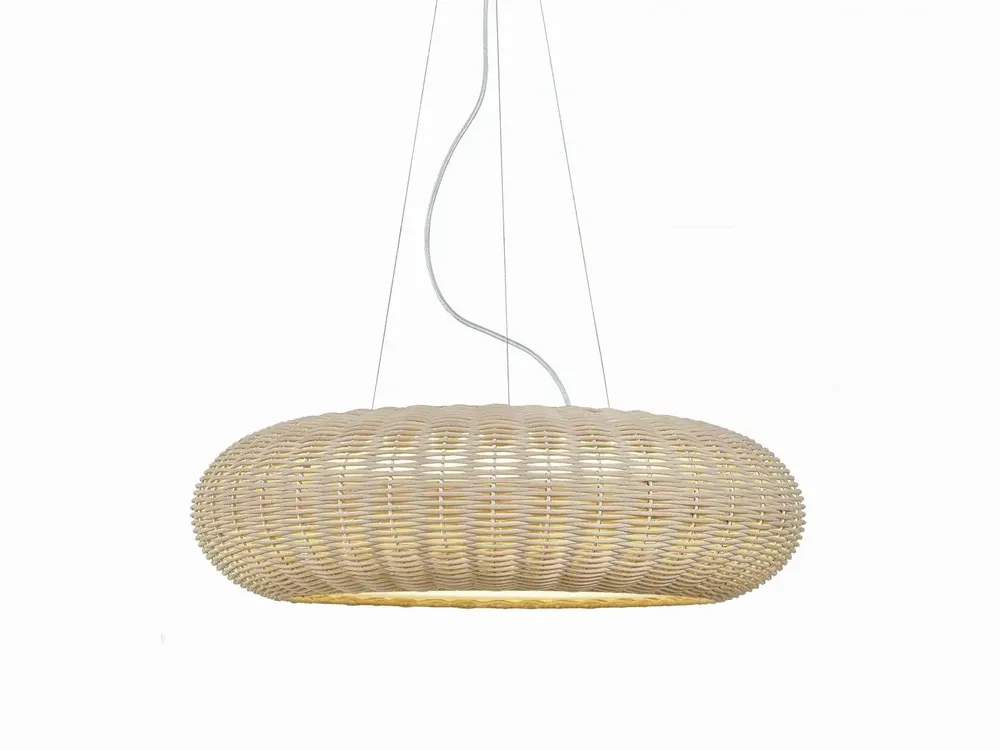 Hanging lights - NIUET hanging lamp in natural wicker of ø19.8cm, ø45cm or ø70cm - LUXCAMBRA