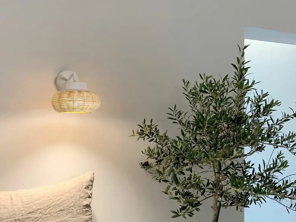 Wall lamps - NIUET natural wicker wall lamp - LUXCAMBRA