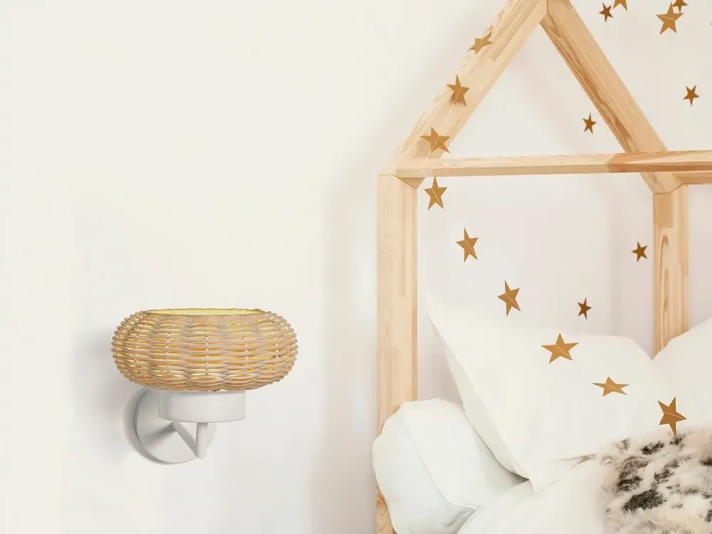 Wall lamps - NIUET natural wicker wall lamp - LUXCAMBRA