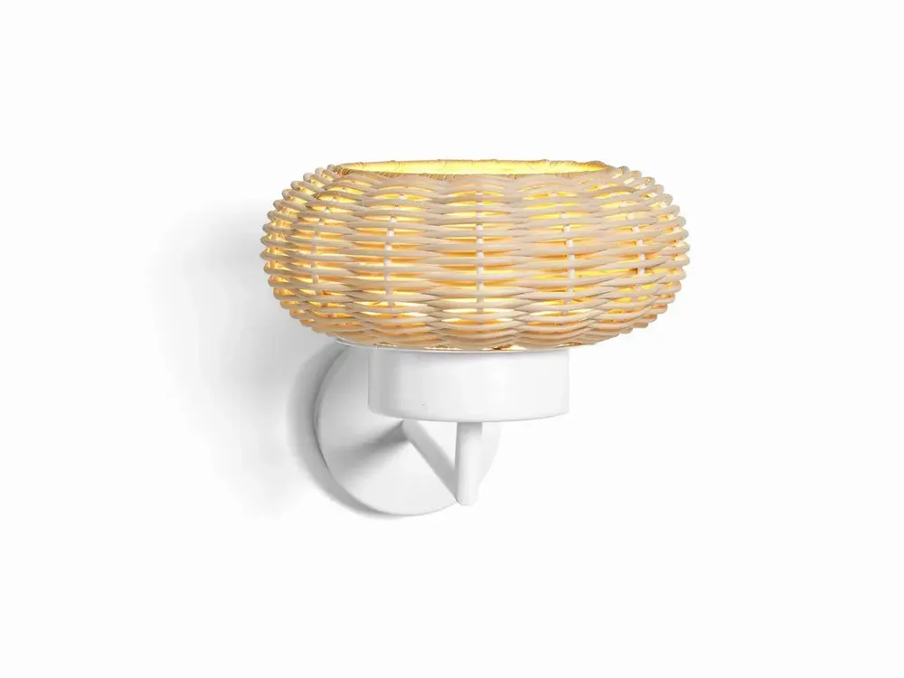 Wall lamps - NIUET natural wicker wall lamp - LUXCAMBRA
