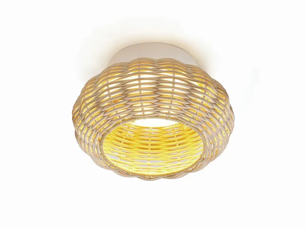 Plafonniers - NIUET plafonnier en osier naturel - LUXCAMBRA