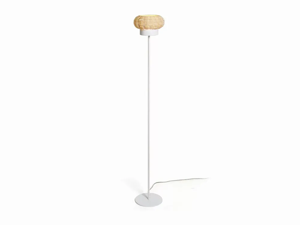 Floor lamps - NIUET natural wicker floor lamp - LUXCAMBRA
