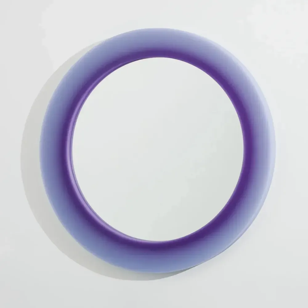 Mirrors - Contemporary Purple Halo Epoxy Resin Mirror by Facture Studio - TULESTE FACTORY