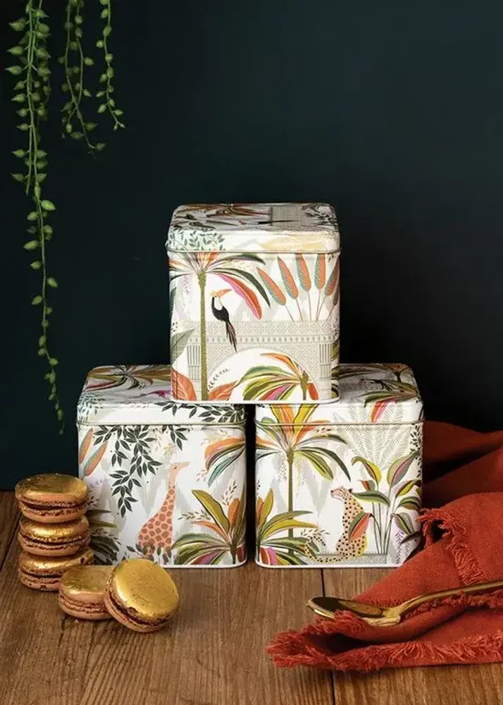 Gifts - Sara Miller London metal tins - ESPRIT BRITISH BY MAISON ROYAL GARDEN