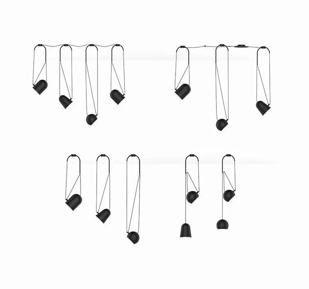 Hanging lights - SIRIUS hanging lamp in black - LUXCAMBRA