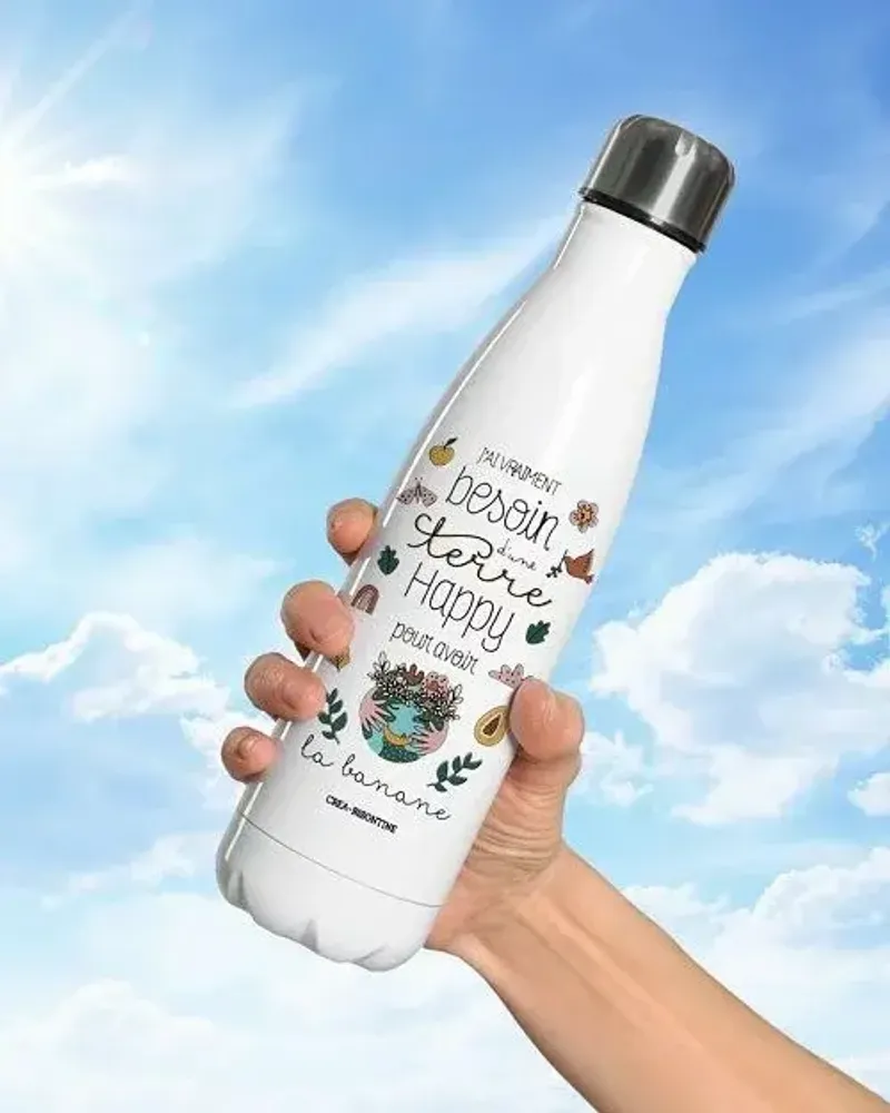 Gifts - Isothermal bottles created and printed in France - HIRONDELLES & CIE BY MAISON ROYAL GARDEN