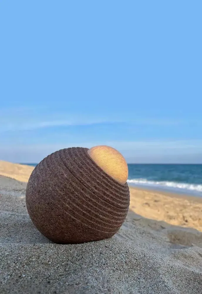 Accessoires de déco extérieure - TERRA lampe portable en liège - LUXCAMBRA