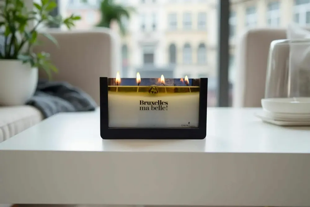 Decorative objects - Scented candle, Escape to Brussels- Travel memories -Vegan wax - BOUGIES CANDLEARTH