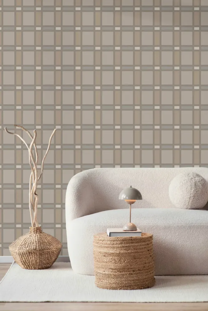 Papiers peints - Tartan Ewe - SANSONNET WALLCOVERING
